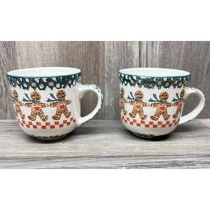 Gingerbread Mugs - Set of 2